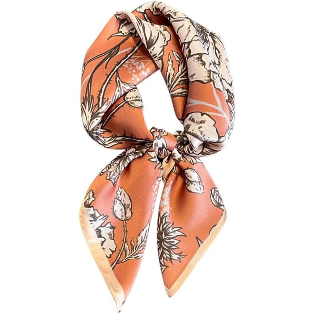 Pure Mulberry 23-pink Silk Square Scarf Women Soft Head Neck Scarf Gift Packed